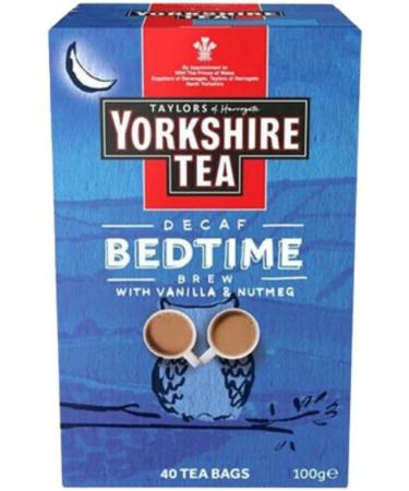 Tea Variety Bundle Containing Yorkshire Tea Malty Biscuit 125g Toast & Jam 125g Decaf Bedtime 100g 40 tea bags each (6 Pack) - Buy Online on GoSupps.com