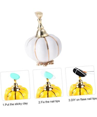 minkissy Nail Art Practice Holder Nail Art Display Stand Nail Art Practice Stands Nail Training Stand Artificial Nail Holder Nail Holder for Press Ons White Plate Pearlescent 5.4x3.5cm White - Buy Online on GoSupps.com