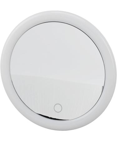 10x Magnification LED Lighted Makeup Mirror Brightness Adjustable Triple Suction Cup Portable Travel Size ABS and Glass Material - Buy Online on GoSupps.com