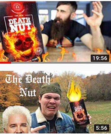 Death Nut Challenge V2.0 - Carolina Reaper Peanuts with Ghost Pepper & Moruga Scorpion - Improved Flavor & Crunch - Buy Online on GoSupps.com