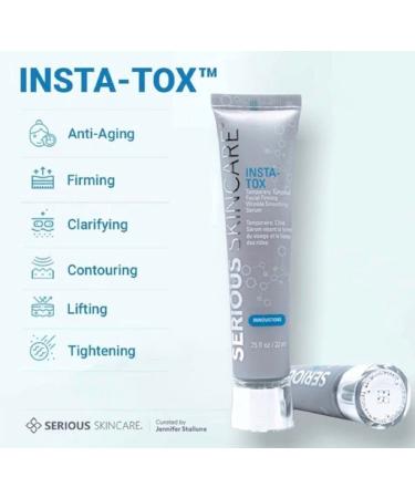 Serious Skincare INSTA-TOX Instant Wrinkle Smoothing Serum Trio - Reduce Lines Wrinkles & Pores - Perfect for All Skin Types - 0.75 Fl. Oz. (3 Pack) - Fast International Shipping - Buy Online on GoSupps.com