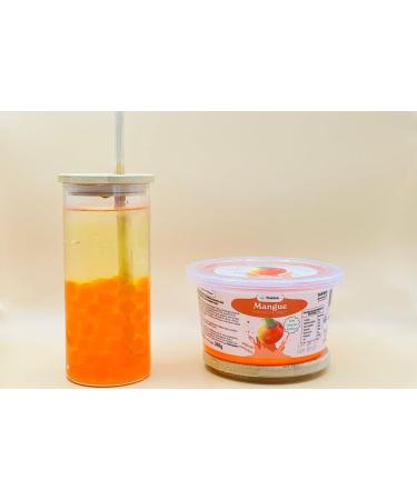 Nostea - Perles Bubble Tea Mangue - Popping Boba Sans Gluten - Perles au Jus de Fruit pour Th Boissons Dessert - Fabrication Fran aise - 450 gr - Buy Online on GoSupps.com