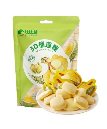 3D durian candy 100g/bag gummies Silky Durian Soft Candy Fruit Toffee Candy fruit candy Milk Candy New Year Candy Wedding Candies Gifts chewing gum Candy Snacks gift (1 bag)
