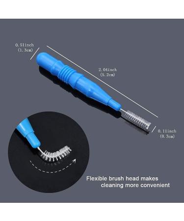 ZGTS 100 Interdental Brushes & Toothpicks | Premium Oral Hygiene Tools in Red Orange Green Dark Blue & Light Blue - Buy Online on GoSupps.com