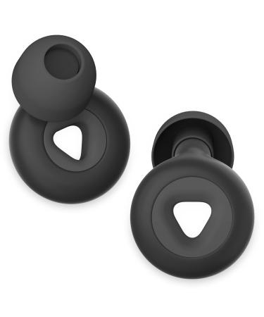 Ear Plugs for Sleeping Noise Cancelling   Super Soft  Reusable Hearing Protection in Flexible Silicone  Noise Cancelling Earbuds for Sleep - 6 Ear Tips in S/M/L   25dB Noise Cancelling Black