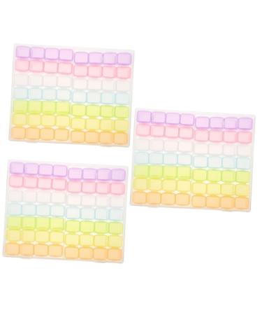 Beaupretty 3 Sets Nail Art Storage Box Ornament Storage Bin Dip Powder Organizer Nail Jewelry Makeup Drawer Ornament Container Nail Acrylic Powder Nail Organizer Abs Accessories Storage Rack