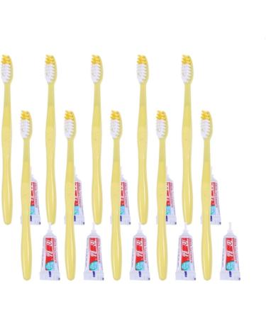 Minkissy Travel Toothbrush & Toothpaste Set - 20 Pack - Portable Travel Sizes | Disposable Travel Kit - Ideal for International Shipping - Buy Online on GoSupps.com