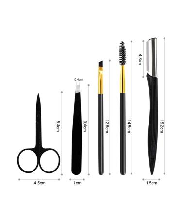 5-in-1 Eyebrow Trimmer Kit | Eyebrow Scissors & Tweezers for Perfect Brows - International Shipping Available - Buy Online on GoSupps.com