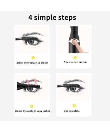 Buy 1PC Electric Heated Eyelash Curler - Rechargeable & Long-Lasting Makeup Tool | International Shipping Available - Buy Online on GoSupps.com