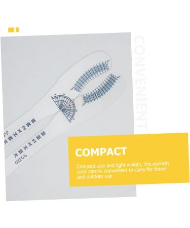 Beavorty 10pcs Eyelash Measuring Ruler Mascara Tool Lash Measuring Tool Eyelash Ruler Card Essentials Curly - Buy Online on GoSupps.com