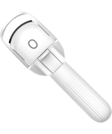 Heated Eyelash Curler Portable Lash Curling Tool - Rapid Heat-up Eye Lash Curler with Temperature Control 3 Modes Silicone Pad for Quick Natural Eye Lashes White - Buy Online on GoSupps.com