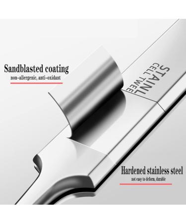 Blackhead Tweezers Precision Stainless Steel Curved Hook for Acne Pimples Comedones Stains or Splinter Removal and Ingrown Hair Treatments - Buy Online on GoSupps.com