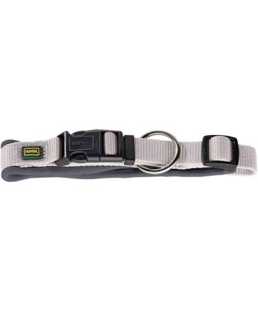 HUNTER Neopren Vario Plus Dog Collar - Padded Nylon Grey (M 45/2.0) | International Shipping Available - Buy Online on GoSupps.com