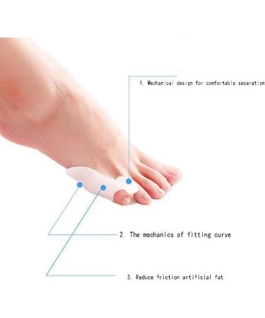 Buy Cazaru Gel Large Toe Separator & Bale Protection - Pain Relief for Overlapping Toes | International Shipping - Buy Online on GoSupps.com