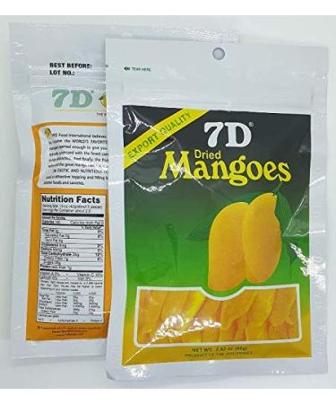 Naturally Delicious 7D Mangoes Tree Ripened Dried Mango 2.82oz (2 Pack) - Exquisite Flavor and Quality - Buy Online on GoSupps.com