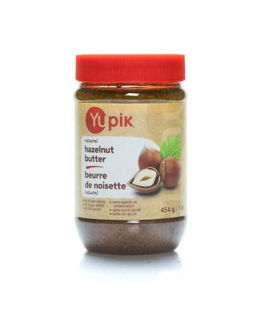 Yupik Natural Hazelnut Butter 454 g Kosher Gluten-Free Creamy Nut Butter Only Hazelnuts No Added Sugar No Additives Decadent Smooth Spread Source of Fiber Ideal for Snacks & Recipes