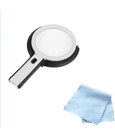 Magnifying Glasses for Hobbies Reading Magnifier Desktop Magnifying Glass Repair Student Reading Magnifying Glass Handheld Folding Portable 10xhd and led Vision - Buy Online on GoSupps.com
