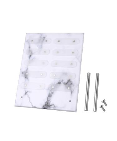 DECHOUS Pr sentoir D chantillons D Ongles en Acrylique Petit Format Motif Marbre Tableau de Couleurs pour Nail Art Support Amovible Outil de D monstration Vernis Ongles pour Salon et