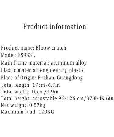 Forearm Crutches Adjustable Canes Crutches - Adult Standard Featherweight Aluminum Fore-Arm Crutch has Aluminum Casting on Handle for Extra Strength Double Adjustable Both The Hand - Buy Online on GoSupps.com