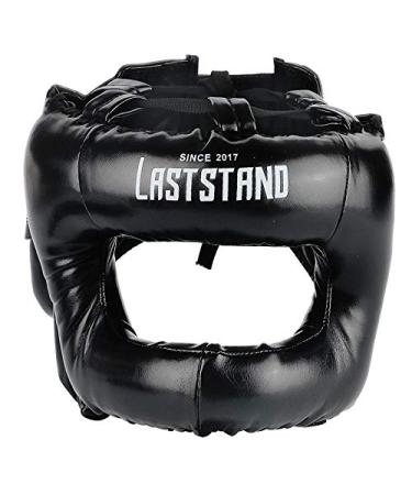 LASTSTAND Boxing Headgear Kickboxing Muay Thai MMA Karate Taekwondo BLACK Large