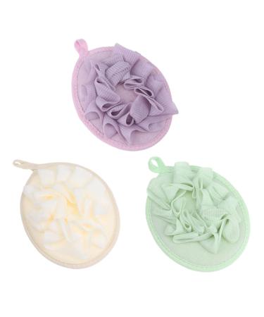 NOLITOY 3pcs Shower Puff Gel Removing Tool Bath Ball Exfoliating Body Puff Body Scrub Glove Body Scrub Mitt Exfoliating Sponge Body Scrubber Puff Sea Sponges for Loofah Wipe Japanese-Style