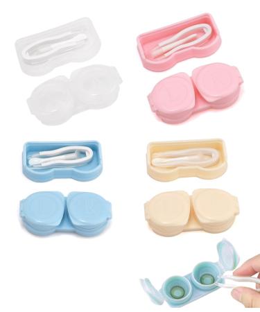 Dec 4 PCs contact lenses container storage contact lens container soft lens contact lenses case contact lenses storage box contact lenses box contact lenses set