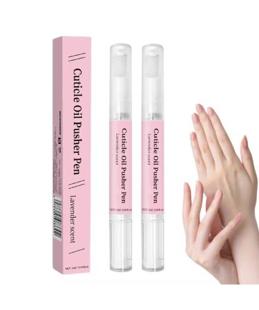 2PC Sassytip Stylo Cuticules Ongles Stylo Repousse Cuticules 2 En 1 Cuticle Oil Pusher Pen Cuticle Remover Pen Stylo a Huile Pour Cuticules for Dry & Damaged Nails Hydrate Fortifie Les Ongles Secs 2ml