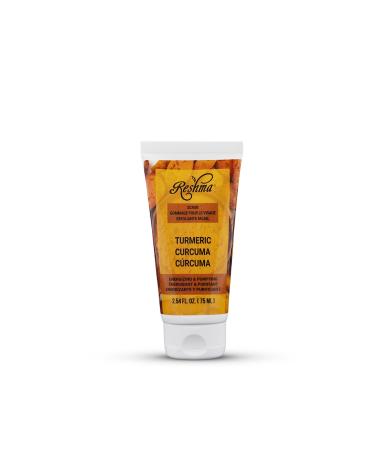Travel Size Reshma Beauty Turmeric Scrub | Dual Action Cleanser Face & Body Scrub | Gentle for All Skin Types and Dull Skin| Hydrating and Exfoliating | For Daily Use - Cruelty Free| TSA Approved