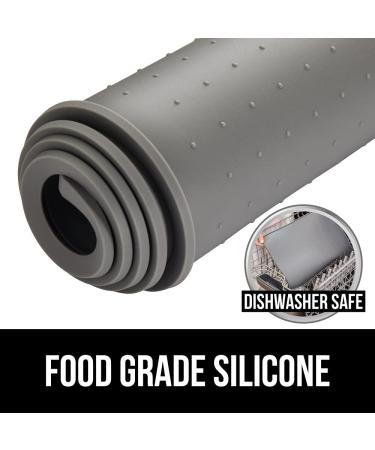Gorilla Grip Waterproof Silicone Pet Feeding Mat | Slip Resistant, Raised Edges | Prevents Spills, Keeps Bowls in Place | Cat & Dog Food Placemat Tray | Dishwasher Safe | 18.5 x 11.5 Gray - Buy Online on GoSupps.com