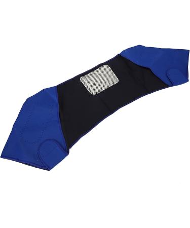 Shoulder Heating Pillow Massager | Heated Wrap Trousers | Vibration Massage for Pain Relief | Adjustable Elastic Cushion in Blue - Buy Online on GoSupps.com