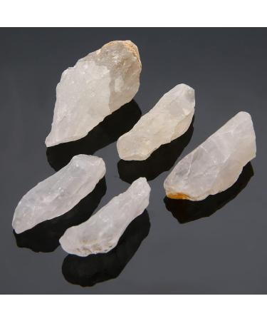 50G 4-6cm Natural Raw White Quartz Crystal Rough Stone Specimen Crystal Natural Stone Minerals Rock - Buy Online on GoSupps.com