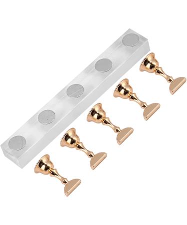False Nails Display Stand Holder Set Nail Art Practice Gold Magnetic Nail Display Tray - Buy Online on GoSupps.com