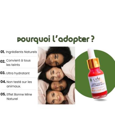  Ly'n Morocco Liquid Lipstick & Cheek Blush with Akr El Fassi - Moisturizing Organic Formula with Camel Hump Fat - Bright and Natural Red Oily Liquid Blush for a Luminous Complexion - Natural Makeup - Buy Online on GoSupps.com