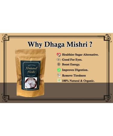 Generic Dhaga Mishri Rock Sugar Candy Thread Mishri Crystals 100% Organic Rock Sugar GMO-FREE Kuja Mishri (Certified Product) - Buy Online on GoSupps.com