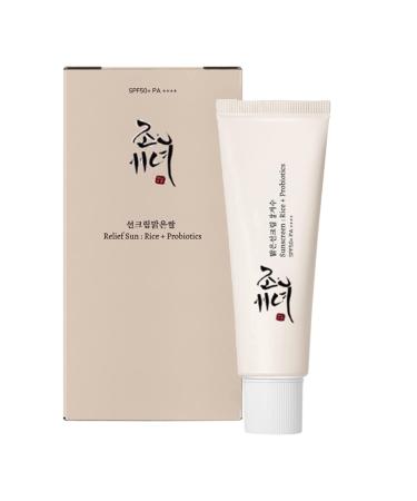 Joseon Relief Sun Sunscreen Korean Sunscreen Joseon Sunscreen SPF50+ PA+++ Korean Rice Organic Sunscreen Skin Care Solution Nourishing Skin Protection and UV Defense (1PC)