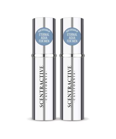 CA Perfume Impression of Calvin K. Eternal Aqua For Men Replica Version Fragrance Dupes Concentrated Long Lasting Eau de Parfum Spray Refillable Atomizer Bottle 0.17 Fl Oz/5ml-X2 CALVIN K. ETERNAL AQUA IMPRESSION 0.34 Fl Oz (Pack of 1)