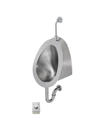 High-Efficiency Flushing Adult Stainless Steel Urinal Automatic Induction Wall-Mounted Urinal with Flush Valve Deodorant and Anti-Blocking Public Toilet Urinal Used in