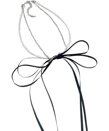 Handmade Southjieling Fashionable Pearl Necklace with Loop Trailer - Stylish Collarbone Chain for Women & Girls - Buy Online on GoSupps.com