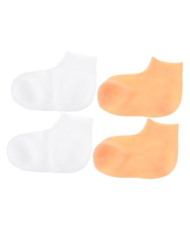 FRCOLOR 8 Pairs Exfoliating Moisturizing Socks Moisture Socks Moisture Enhancing Socks Overnight Spa Socks Sock for Women Lotion Socks for Women Overnight Whitening Torn Socks Women's Sebs