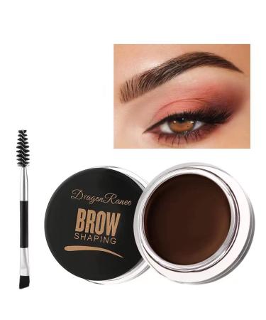 AMAKO eyebrow cream wild eyebrows do not smudge styling pencil gel Europe and the United States eyebrow styling cream solid gel white eyebrow cream eyebrow pencil professional eye makeup (03Dark brown)