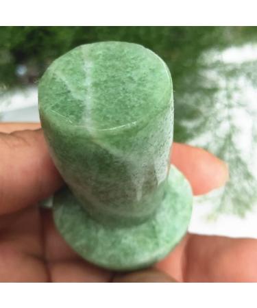 Saturey Natural Green Serpentine Quartz Mushroom Hsiuyen Jade Crystal Buttom Mushroom Healing 1pcs Suitable for Home - Buy Online on GoSupps.com