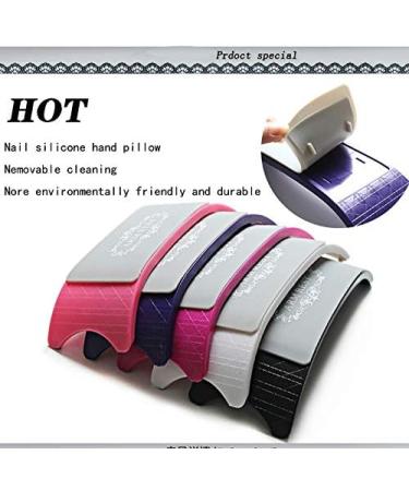 5 Colors Nail Art Pillow Hand Holder Cushion Plastic & Silicone Cushion Nail Arm Rest Accessories Nail Tools Equipment - (Color: Black) - Buy Online on GoSupps.com