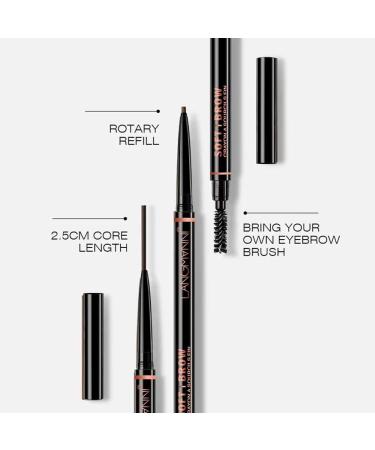 Precision Waterproof Double-Headed Eyebrow Pencil - Professional Thin Pointed Makeup Tool, 4 Colors (003) - Buy Online on GoSupps.com
