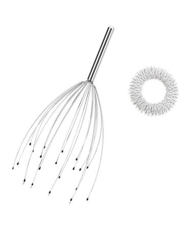 Komunj head massager head crawler with 20 massage fingers premium head massage spider with finger massage ring for head massage and finger massage