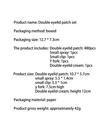 Eyelid Tape Waterproof Invisible Double Eyelid Tape 480 PCS Natural Eyelid Tape for Hooded Eyes Instant Eyelid Sticker for Droopy Eyelids & Hooded Eyelids & Single Eyelids & Uneven Mono Eyelids - Buy Online on GoSupps.com