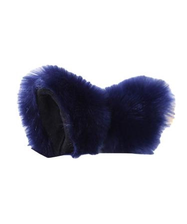 YOXIER 1Pair Fox Cat Ear Furry Girls Hair Clip Hairpin Cosplay Costume Photo Dark Blue Black