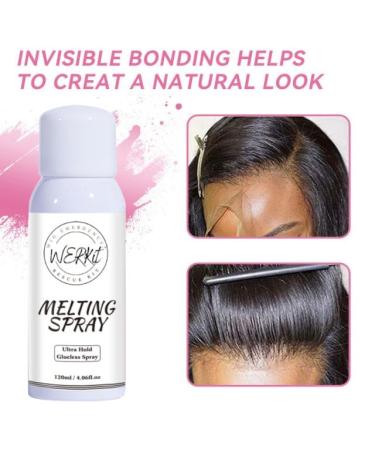 WERKit Melting Spray Ultra Hold Lace Holding Spray Invisible Temporary Bond 4.06fl.oz - Buy Online on GoSupps.com