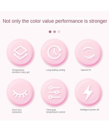 Hfourhnik Electric Eyelash Curler with 3 Heating Model Portable Eye Lash Perm Shaping and Thermal Eyelash Clip Pink - Buy Online on GoSupps.com