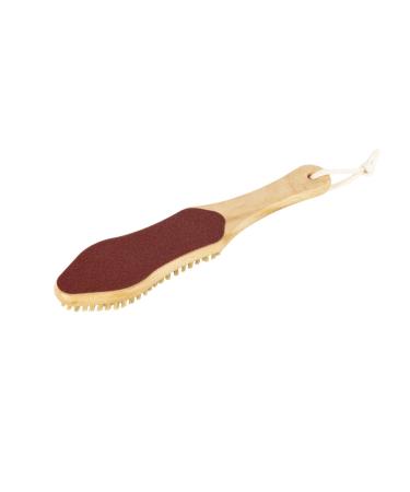 REMOS callus file made of local beech wood with foot & body brush natural bristle file with brush - Buy Online on GoSupps.com