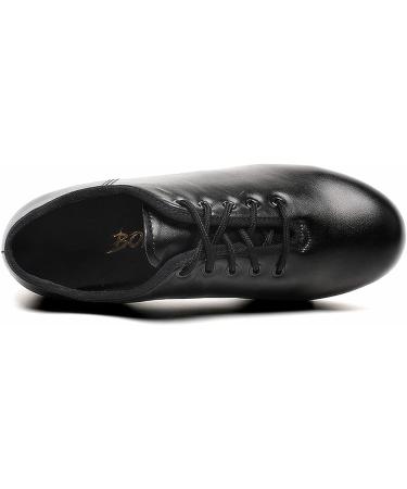 Mens Black Leather Lace Up Tap Dance Shoes - Size 11 - Buy Online on GoSupps.com